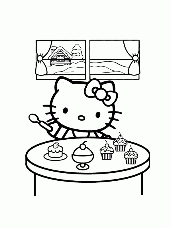 Hello Kitty kolorowanki